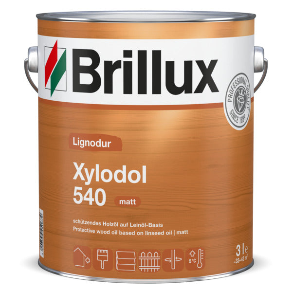 Brillux Lignodur Xylodol 540 – farbloser Holzschutz mit matter Optik für außen und innen