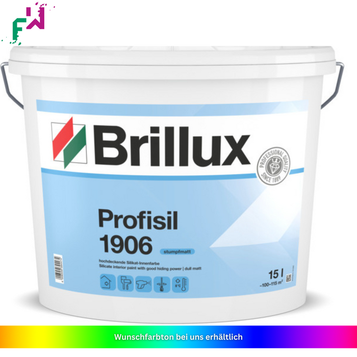 Brillux 1906 Profisil – mineralische Silikat-Innenfarbe mit hoher Deckkraft und natürlichem Charakter