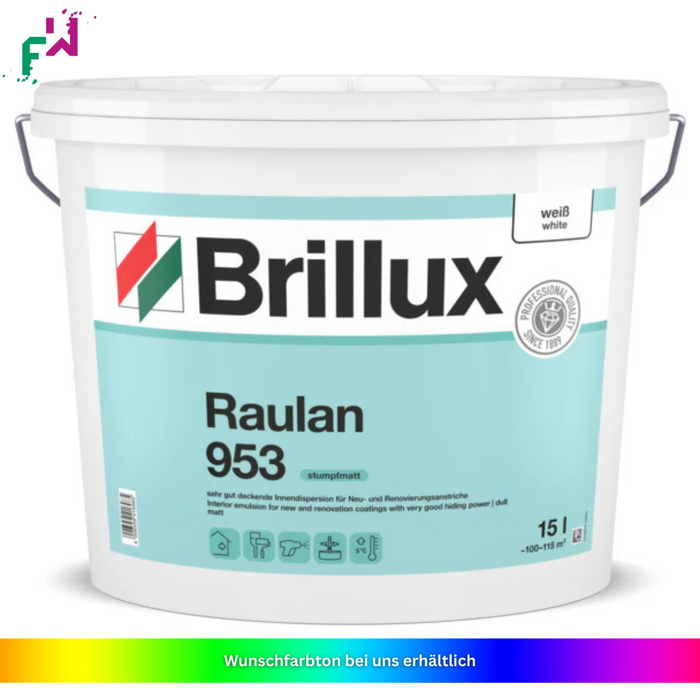 Brillux Raulan 953 ELF Trendweiß – stumpfmatte Innenfarbe für perfekte Wand- und Deckenflächen