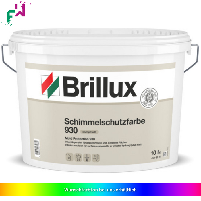 Brillux Schimmelschutz 930 – Stumpfmatter Schutzanstrich gegen Schimmelbildung