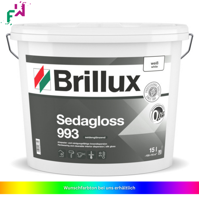 Brillux Sedagloss 993 – Strapazierfähig, seidenglänzend und pflegeleicht