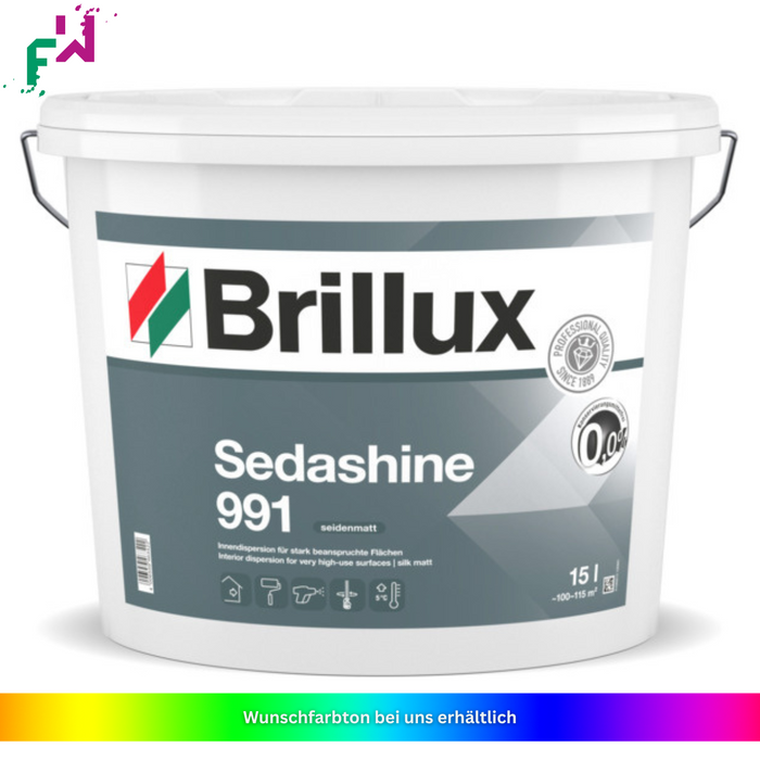 Brillux Sedashine 991 – Edles Seidenmatt-Finish für hochbeanspruchte Innenräume