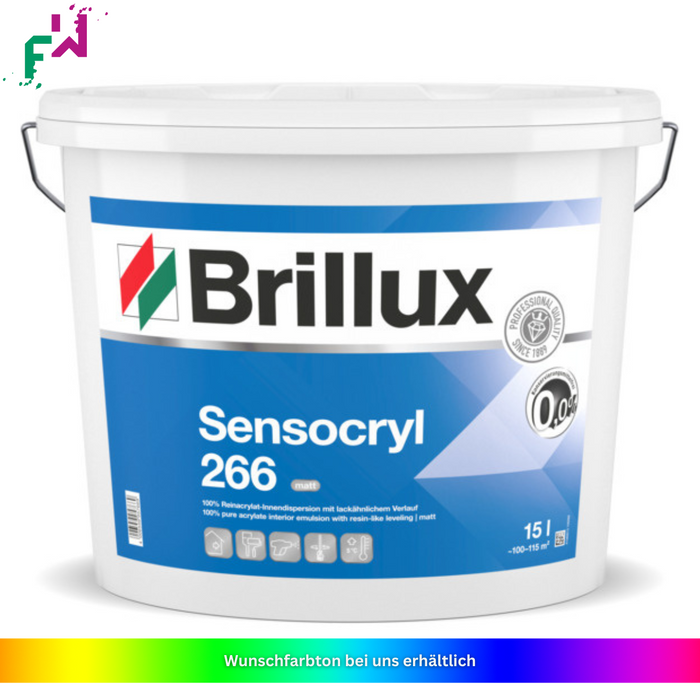 Brillux Sensocryl ELF 266 – Stumpfmatte Innenfarbe für sensible Wohnbereiche