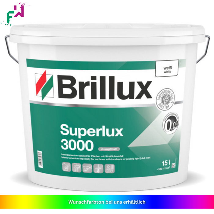 Brillux Superlux ELF 3000 – die hochergiebige, stumpfmatte Innenfarbe für perfekte Flächen