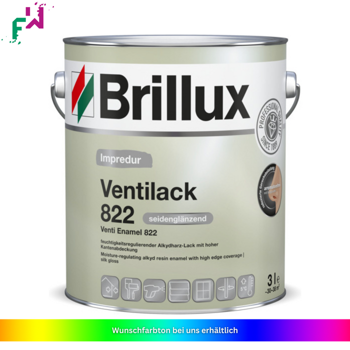 Brillux Impredur Ventilack 822 – seidenglänzender Wetterschutzlack für maßhaltige Holzbauteile