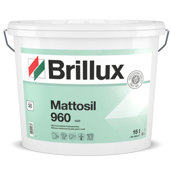Brillux Mattosil 960 Fassadenfarbe weiß 15 Liter