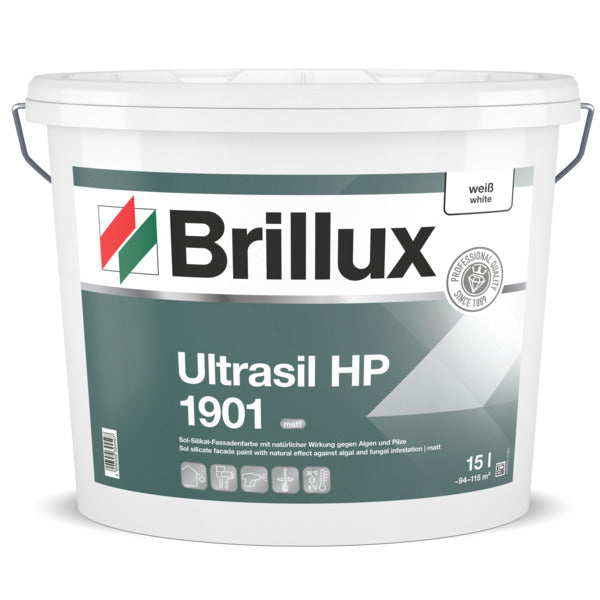Brillux 1901 Ultrasil HP Silikat-Fassadenfarbe, weiß - Maler Willenborg