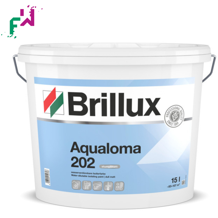 Brillux Aqualoma 202 ELF Weiß – stumpfmatte Dispersionsfarbe für gleichmäßige Innenanstriche