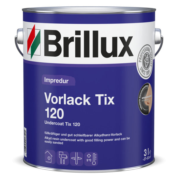 Brillux Vorlack Tix 120 – lösemittelhaltiger, thixotroper Vorlack für perfekte Zwischenbeschichtungen