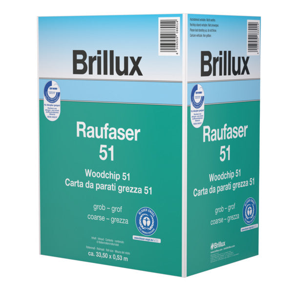 Brillux Raufaser 51 grob Maß 33,5mx0,53m - Maler Willenborg