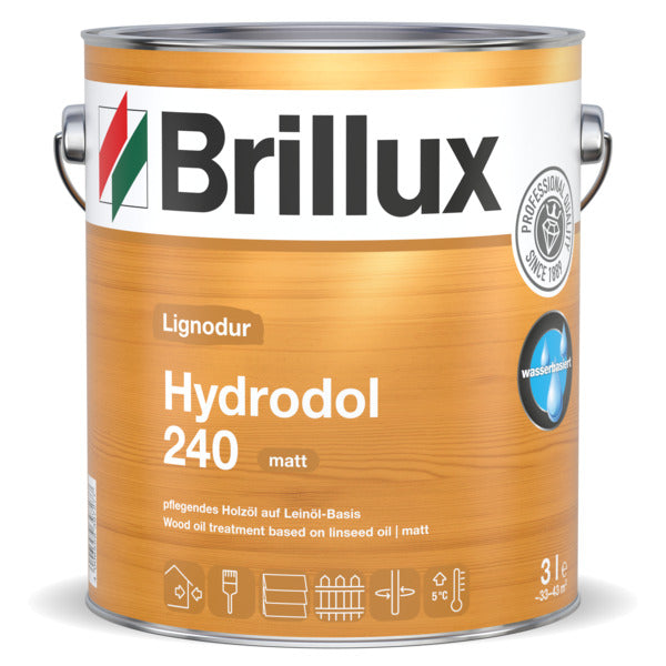 Brillux Lignodur Hydrodol 240 – natürliches, transparentes Holzöl für langlebigen Wetterschutz