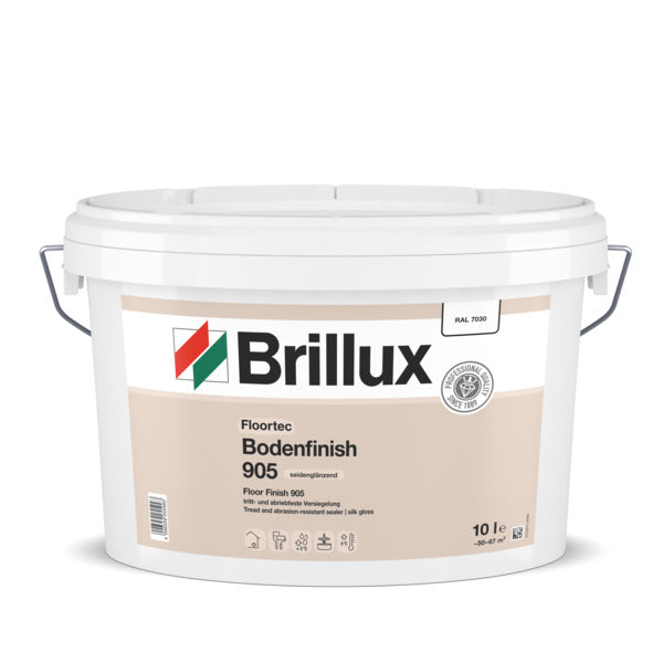 Brillux Bodenfinish 905 – seidenglänzende Schutzversiegelung für Bodenbeschichtungen