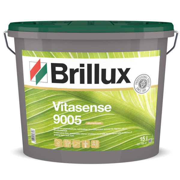 Brillux 9005 Vitasense 15 Liter weiß konservierungsmittelfrei stumpfmatt