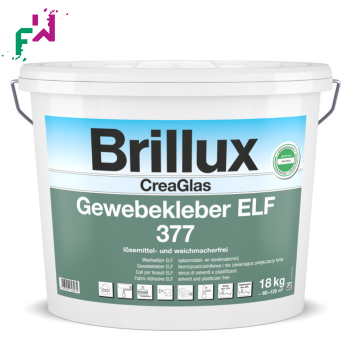 Brillux 377 CreaGlas Gewebekleber – Dispersionskleber für Glasgewebe und Wandvliese