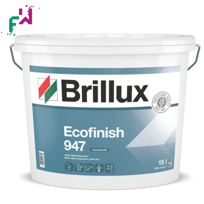 Brillux Ecofinish ELF 947 – stumpfmatte Innenwandfarbe mit besonders umweltfreundlicher Rezeptur