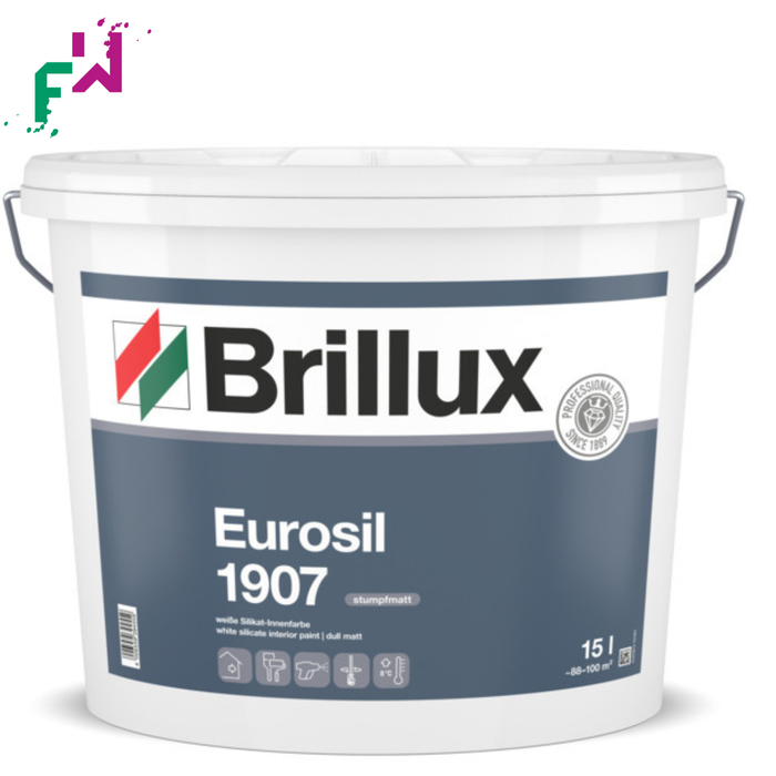 Brillux Eurosil 1907 – konservierungsmittelfreie Silikat-Innenfarbe für atmungsaktive Wandflächen