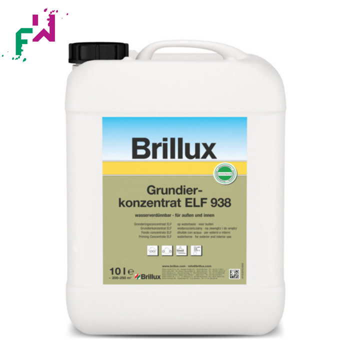 Brillux Grundierkonzentrat ELF 938 farblos – tiefenwirksame Grundierung für saugende Untergründe im Innen- und Außenbereich