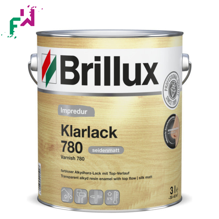 Brillux Impredur Klarlack 780 – farbloser Alkydharz-Klarlack für langlebigen Holzschutz