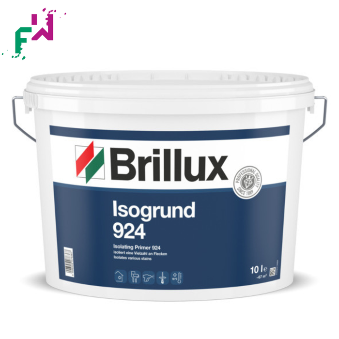 Brillux Isogrund 924 Weiß – isolierende Grundierfarbe gegen Flecken und Durchschläge