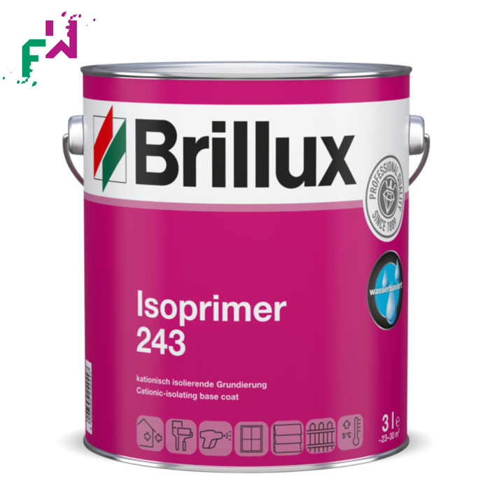 Brillux Isoprimer 243 Weiß – isolierender Spezialgrund für kritische Untergründe im Innenbereich