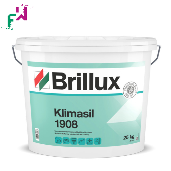 Brillux Klimasil 1908 – hoch diffusionsoffene Silikat-Innenfarbe für ein gesundes Raumklima