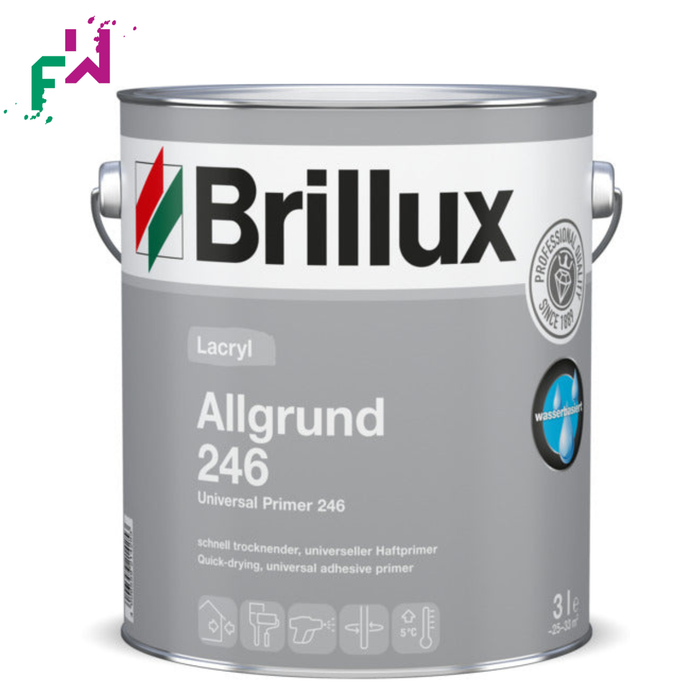 Brillux Lacryl Allgrund 246 Weiß – wasserbasierter Haftgrund für nahezu alle Untergründe