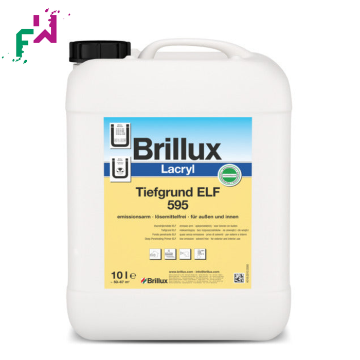Brillux Lacryl Tiefgrund ELF 595 – transparenter Tiefgrund für saugende Untergründe im Innenbereich