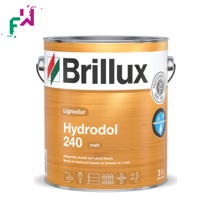 Brillux Lignodur Hydrodol 240 – natürliches, transparentes Holzöl für langlebigen Wetterschutz