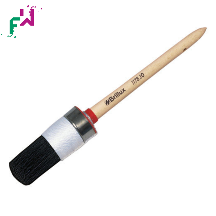 Brillux Maler-Lackierringpinsel 1178 – schwarzer Ringpinsel für präzise Lackierungen und Ecken