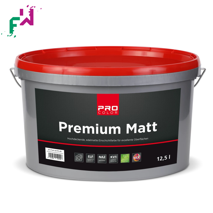 Premium Matt PRO Color Weiß – stumpfmatte Innenfarbe für edle, gleichmäßige Flächen