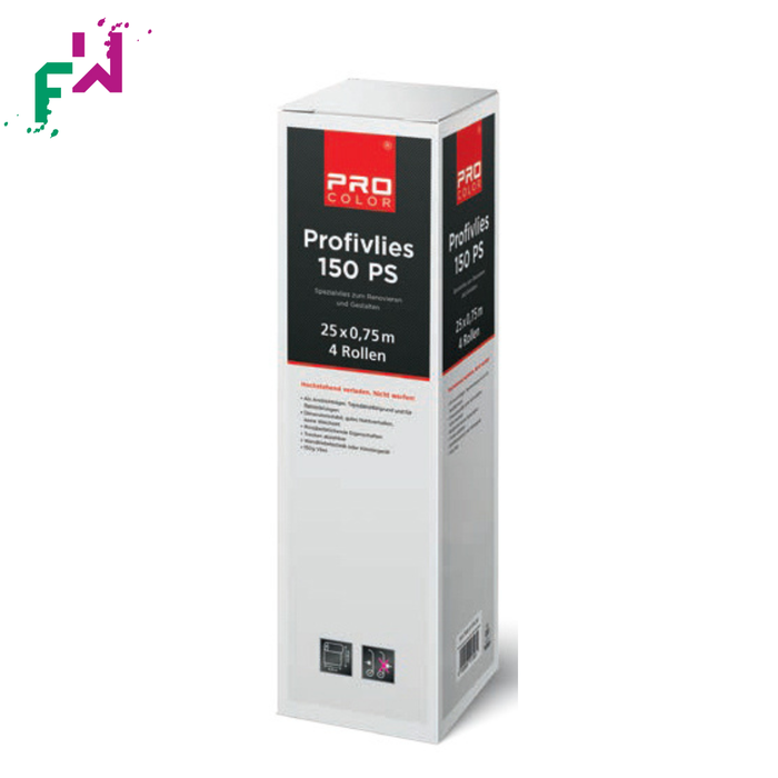 Profivlies 150 PS PRO Color – pigmentiertes Glattvlies für rationelle Wand- und Deckengestaltung