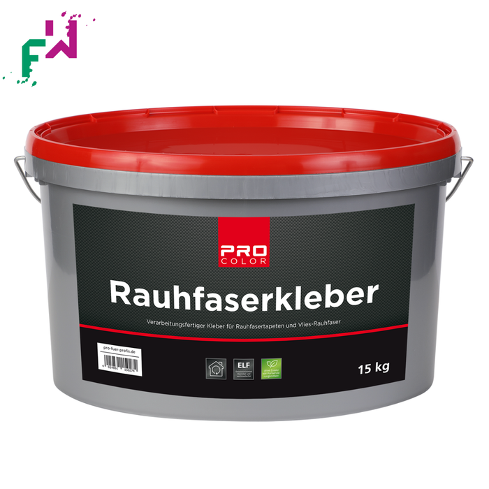 Rauhfaserkleister PRO Color – Kleister für Raufaser- und Prägetapeten, 15 kg