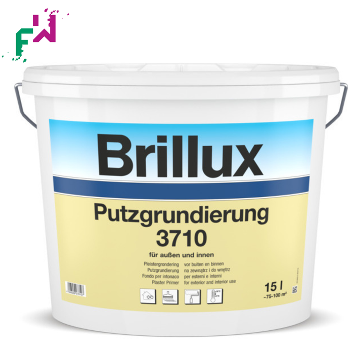 Brillux Putzgrundierung 3710 Weiß – pigmentierter Haftgrund für strukturierte und dekorative Innenputze