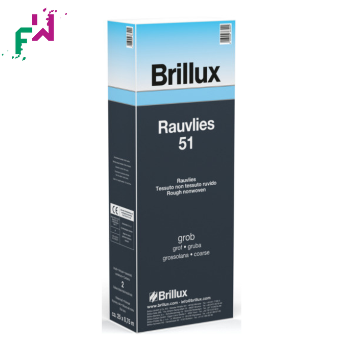 Brillux Rauvlies 51 grob – strukturierter Wandbelag für robuste, überstreichbare Flächen
