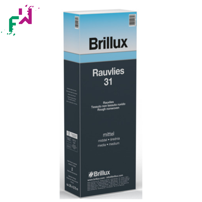Brillux Rauvlies 31 mittel – strukturierter Wandbelag mit mittlerer Körnung für strapazierfähige Innenflächen
