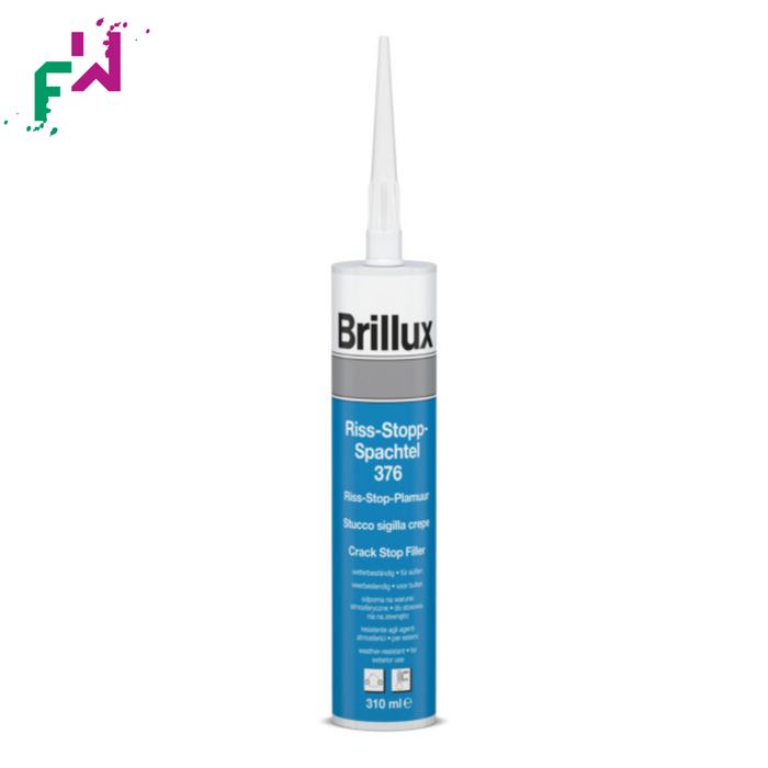 Brillux Riss-Stopp-Spachtel 376 – dauerelastische Spachtelmasse zur Risssanierung im Außenbereich