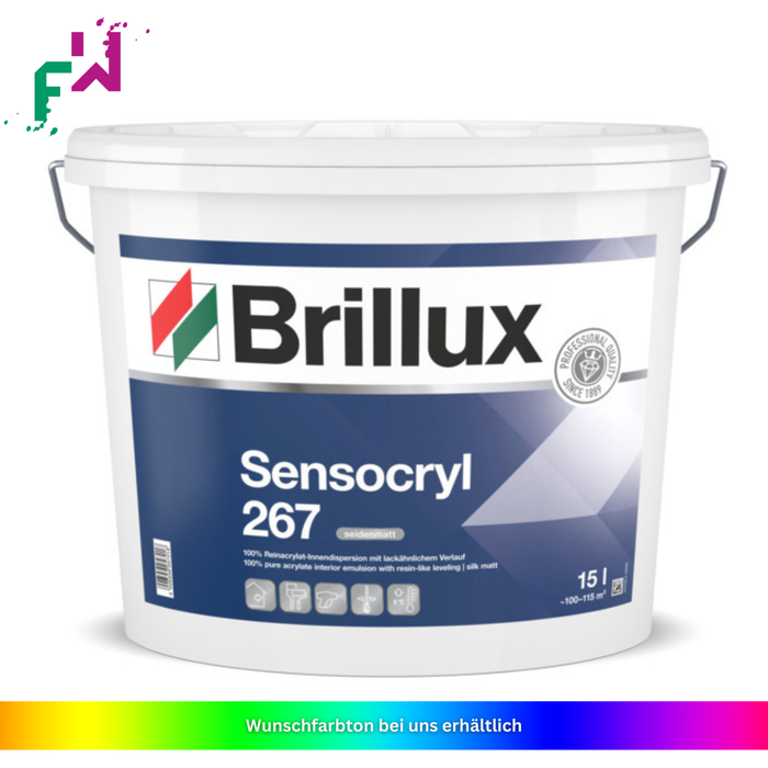 Brillux Sensocryl ELF 267 – Seidenmatte Innenfarbe für wohngesundes Raumklima