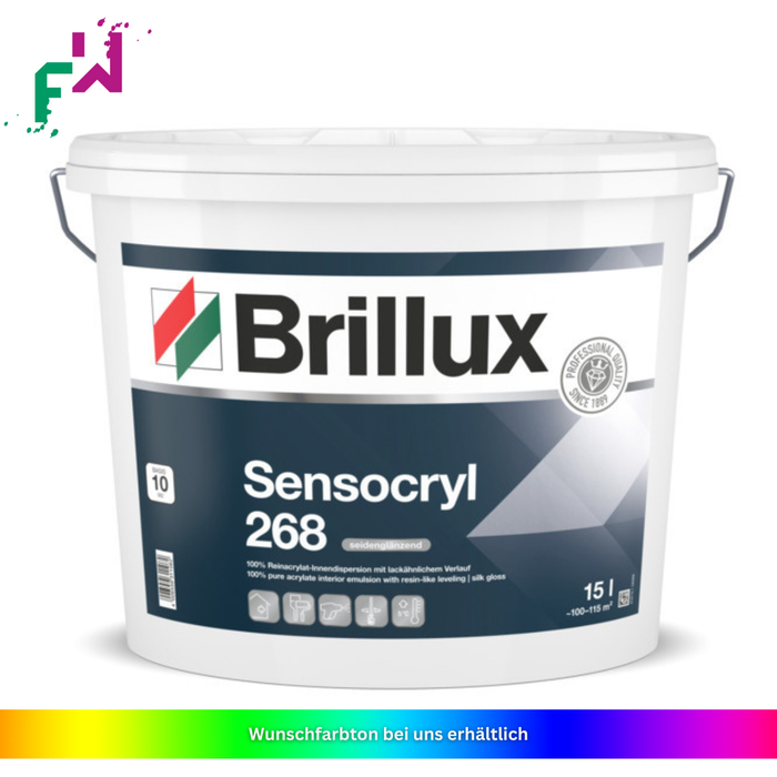 Brillux Sensocryl ELF 268 – seidenglänzende Innenfarbe mit hoher Strapazierfähigkeit
