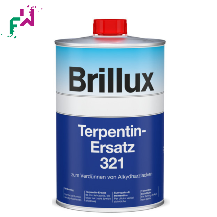 Brillux Terpentin-Ersatz 321 – geruchsarmer Verdünner und Reiniger für Lacke, Lasuren und Werkzeuge