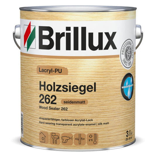 Brillux Lacryl-PU Holzsiegel 262 farblos seidenmatt