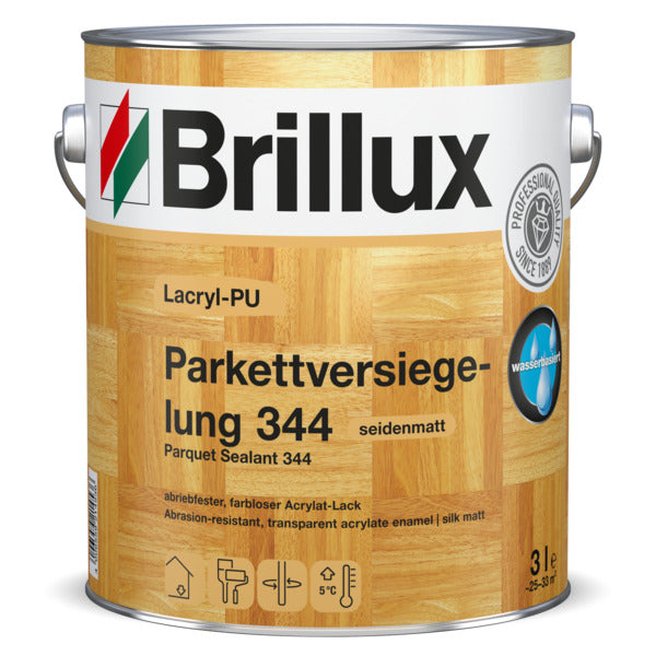 Brillux Parkettversiegelung glänzend 342/ seidenmatt 344 - Maler Willenborg