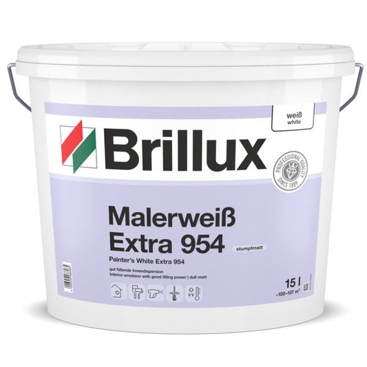 Brillux 954 Malerweiß Extra ELF weiß, stumpfmatt